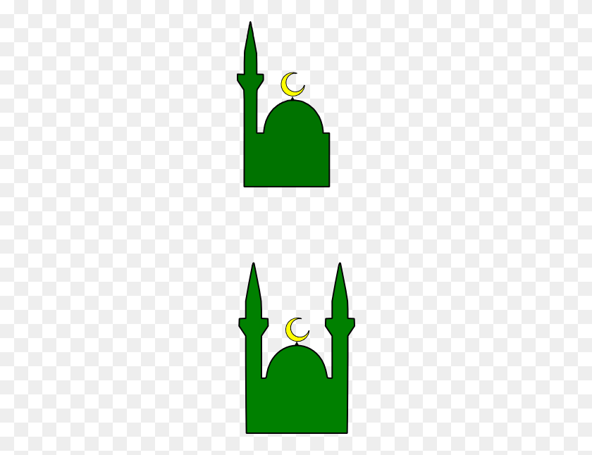 168x586 Masjid Mosque Clip Art - Mosque Clipart