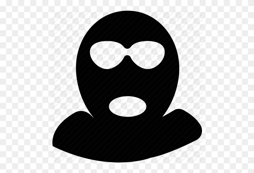512x512 Mask Clipart Burglar - Domino Clipart