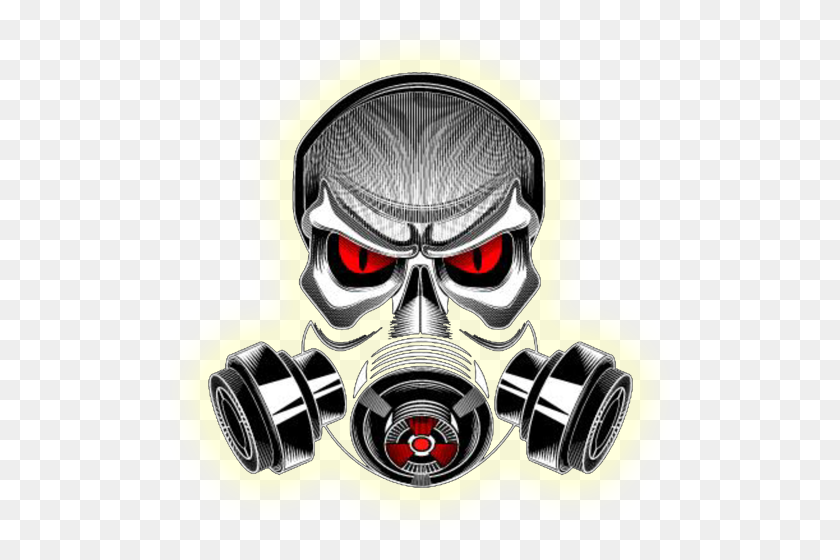 500x500 Mask Gas Logo Clipart - Gas Mask PNG