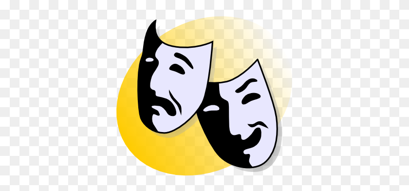 361x332 Masking - Two People Talking Clipart