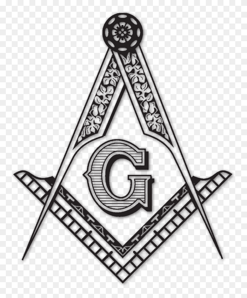 964x1180 Masonic - Masonic Compass And Square Clip Art