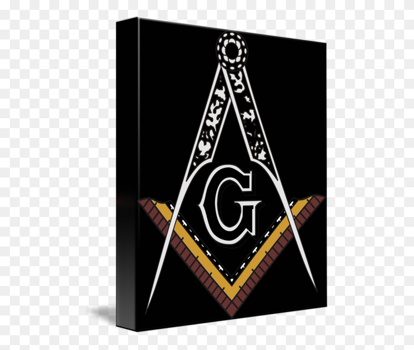500x650 Masonic Square And Compass Of Blue Lodge Freemason - Masonic Compass And Square Clip Art