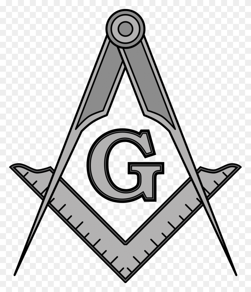 871x1024 Masonic Squarecompassesg - Masonic Clip Art