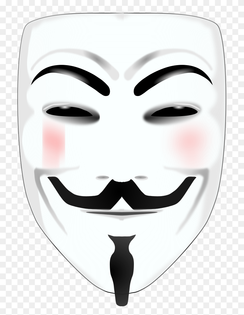 754x1023 Masque De Guy Fawkes Par V - Guy Fawkes Mask PNG