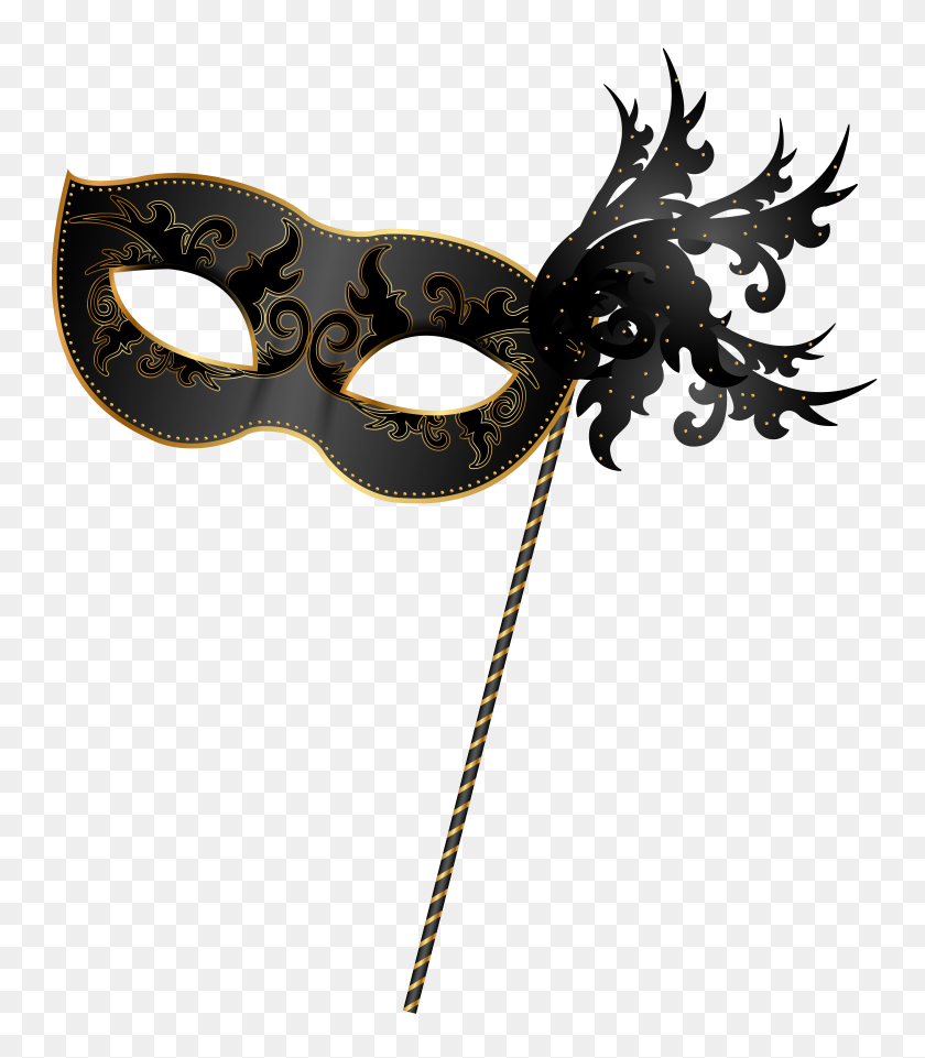 5500x6360 Masquerade Clipart Border - Mardi Gras Mask Clipart Black And White