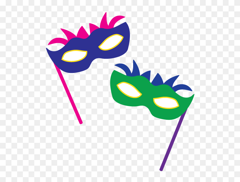 546x577 Masquerade Mask Clip Art - Flapper Clipart