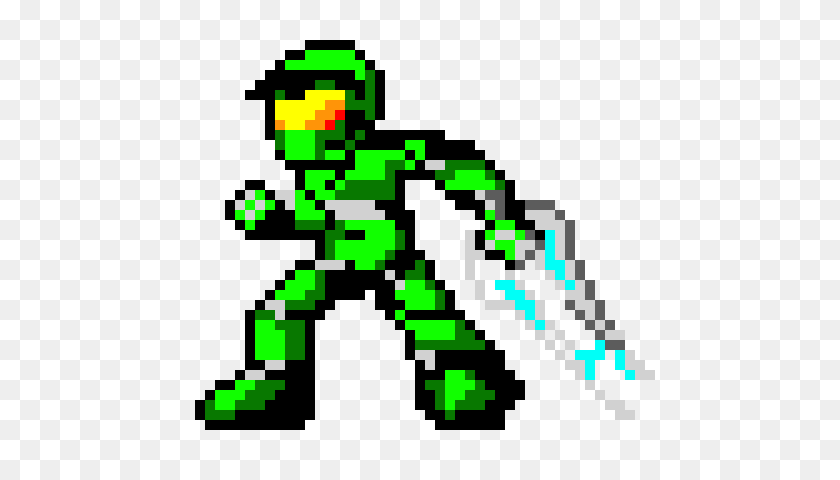 490x420 Master Chief Pixel Art Maker - Master Chief PNG