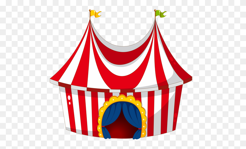 500x449 Цирковой Шатер Maters Clipart - Carnival Tent Clipart