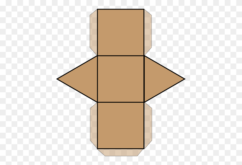 451x512 Математическая Сетка Клипартов Для Треугольной Призмы - Призма Клипарт