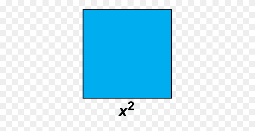 295x372 Math Clip Art X Squared Algebra Tiles - Tiles Clipart