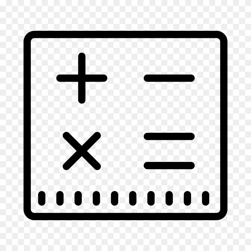 1600x1600 Math Icon - Addition And Subtraction Clipart