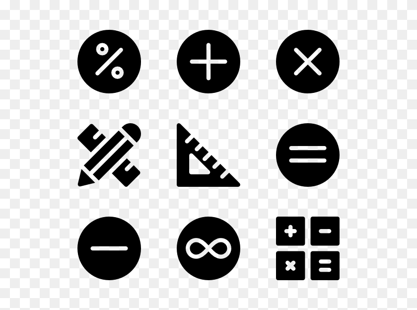 600x564 Mathematics Icons - Math Equations PNG