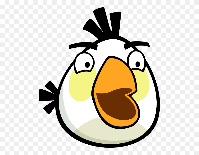 513x597 Матильда, Белая Птица - Персонаж Из Angry Birds - Миньон Клипарт