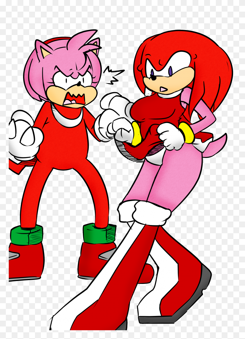 2894x4093 Matt And Nat Sonic Swap Amy And Knuckles Weasyl - And Knuckles PNG