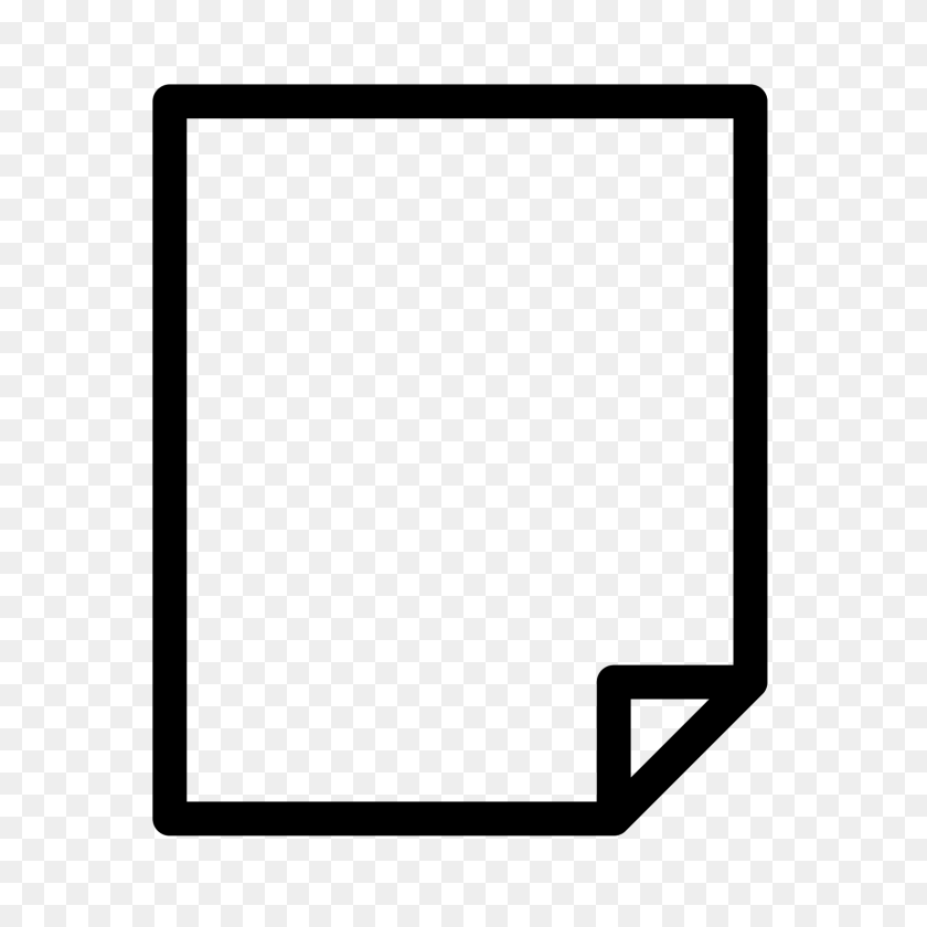 1600x1600 Matt Paper Icon - Paper Icon PNG