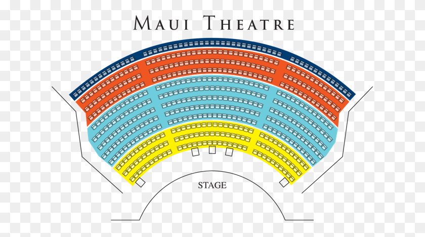 640x408 Maui Theatre Seating Chart Burnn Love - Maui Moana PNG