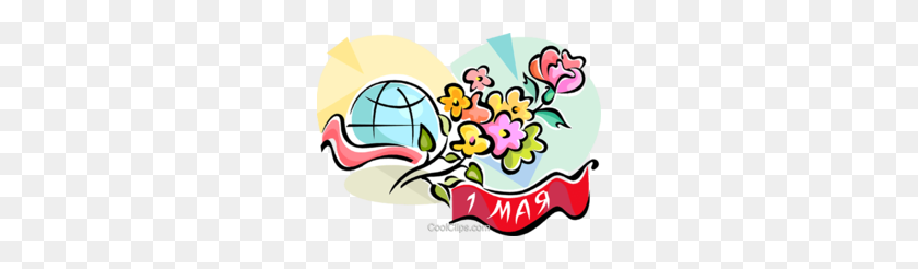 260x186 May Day Clipart - Maypole Clipart