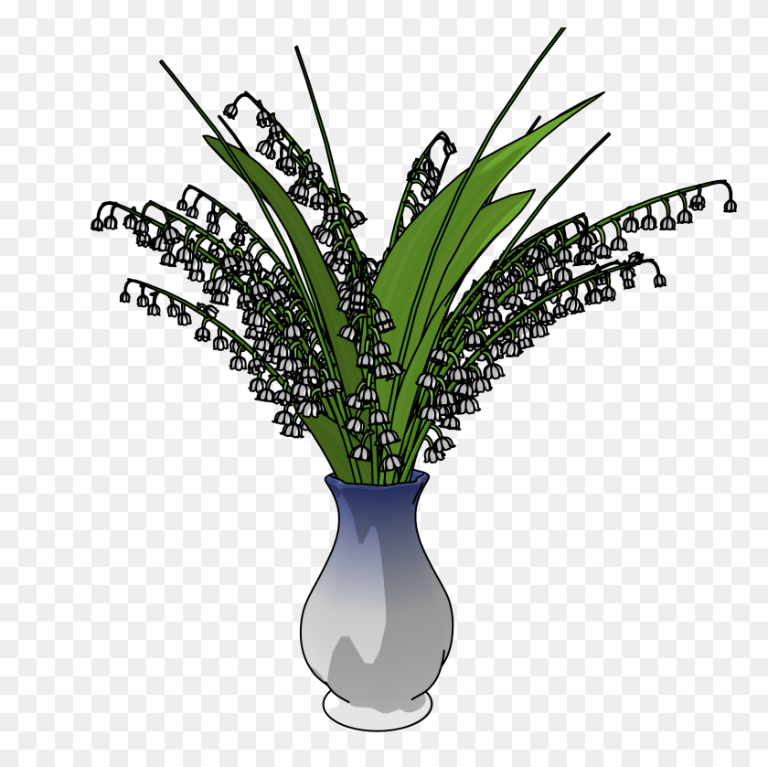 2000x2000 May Lily In Vase Png Clipart - Vase PNG