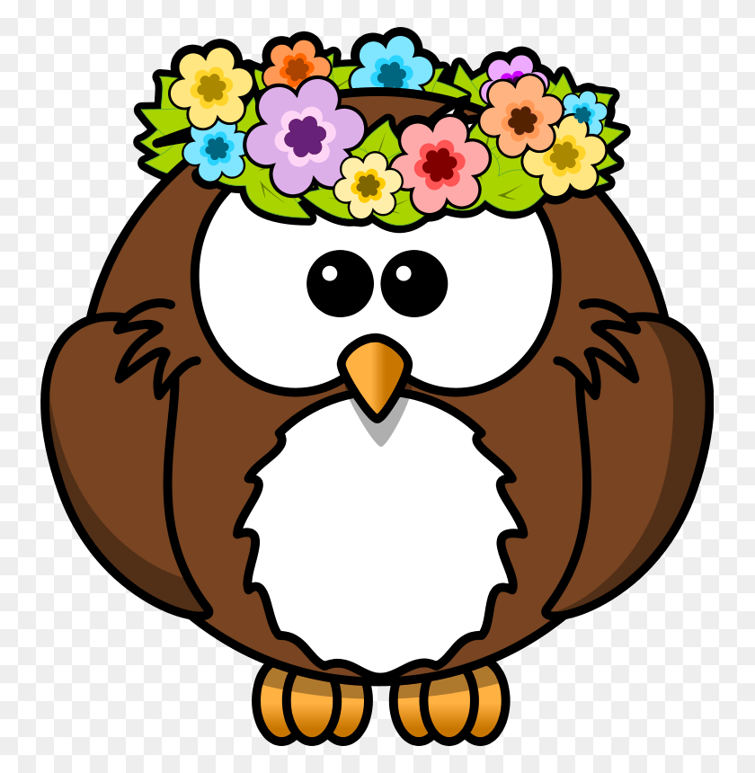 749x800 May Owl Cliparts - Winter Owl Clipart