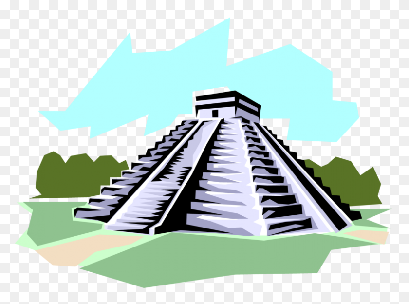 800x579 Mayan Pyramid Clip Art Free Cliparts - Mayan Clipart