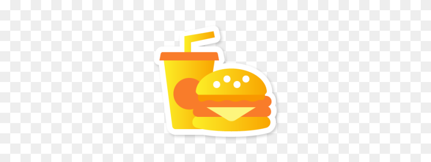 256x256 Mayor Fast Food Icon Swarm App Sticker Iconset Sonya - Fast Food PNG