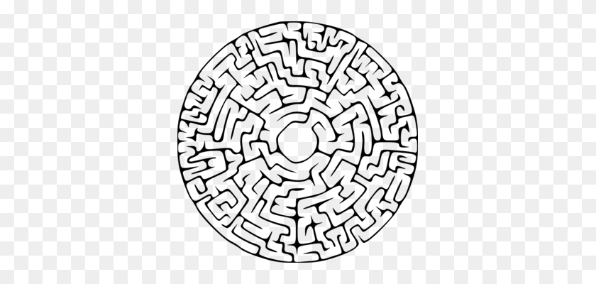 339x340 Maze Labyrinth Puzzle Computer Icons Game - Maze Clipart
