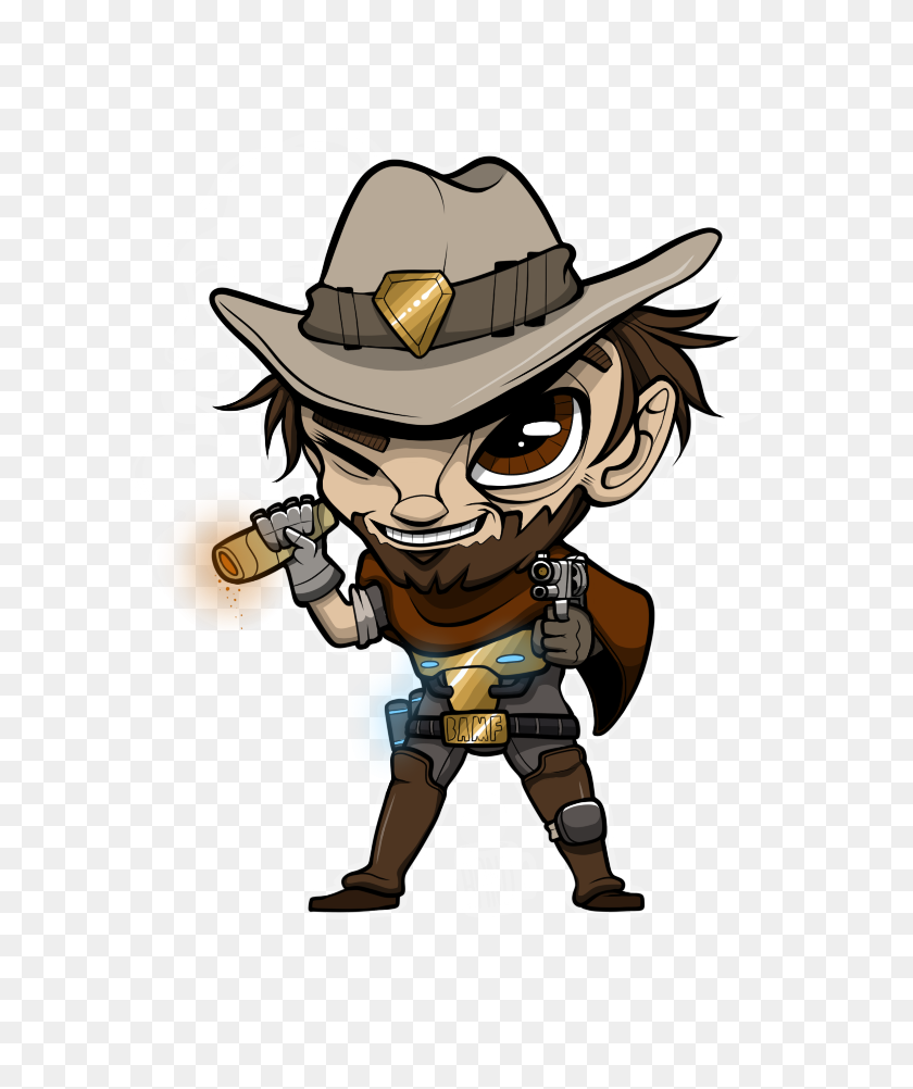 727x942 Mccree - Overwatch Characters PNG