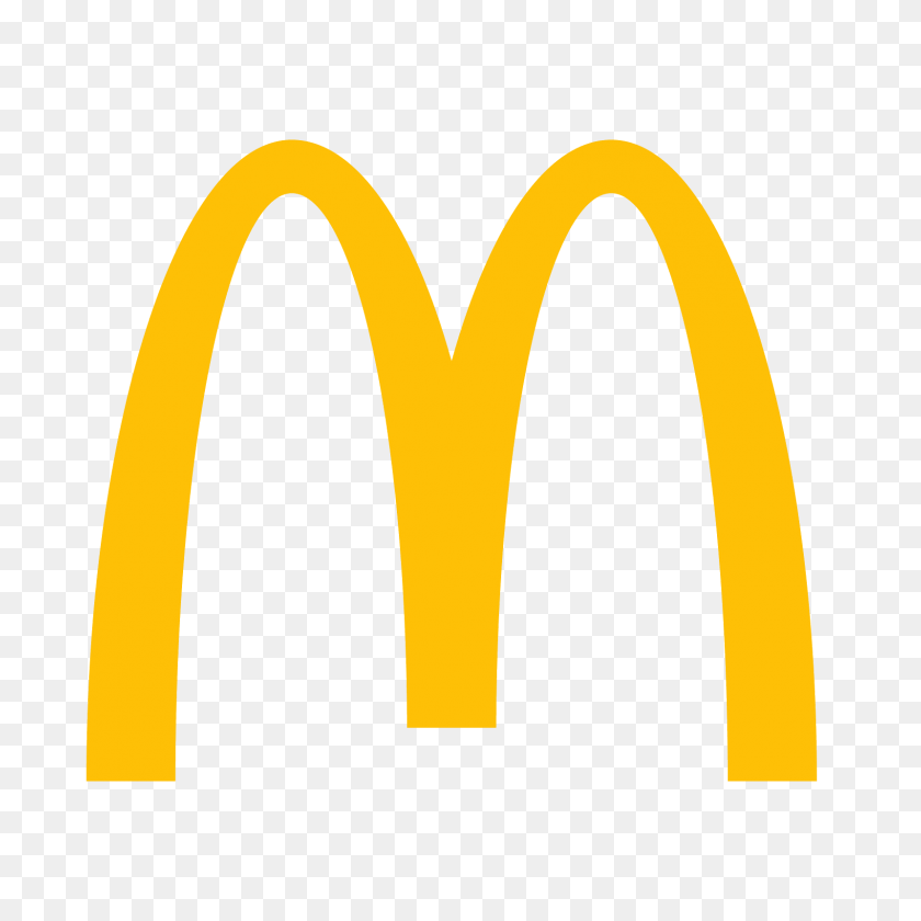 1600x1600 Значок Макдональдс - Желтая Линия Png