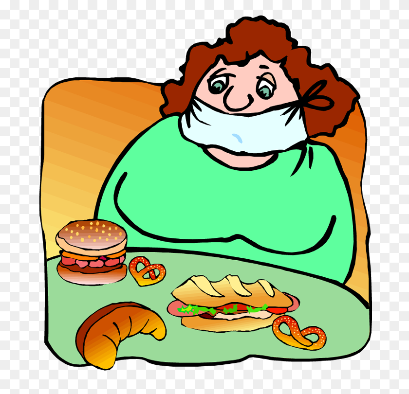 694x750 Meal Clipart Fats - Eating Clipart