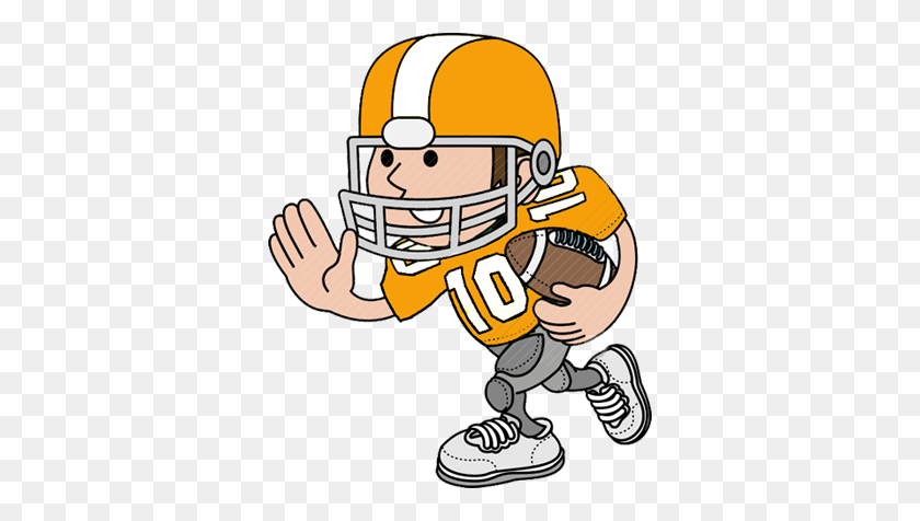 350x416 Mean Football Player Clipart - Playing Volleyball Clipart
