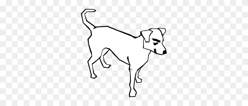 291x300 Mean White Dog Clip Art - Dog Clipart PNG