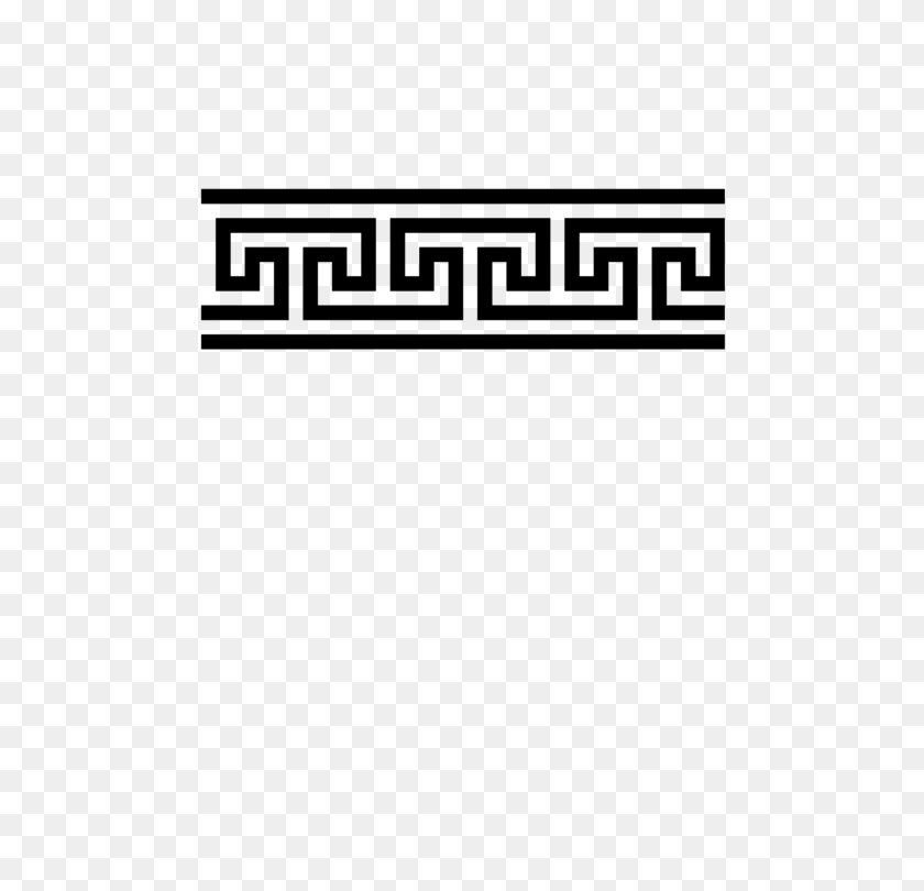 530x750 Орнамент Меандр Греческий Язык Рисунок Фриз - Древняя Греция Клипарт