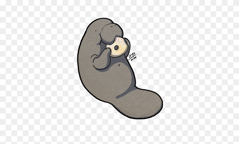400x448 Meanwhile - Manatee PNG