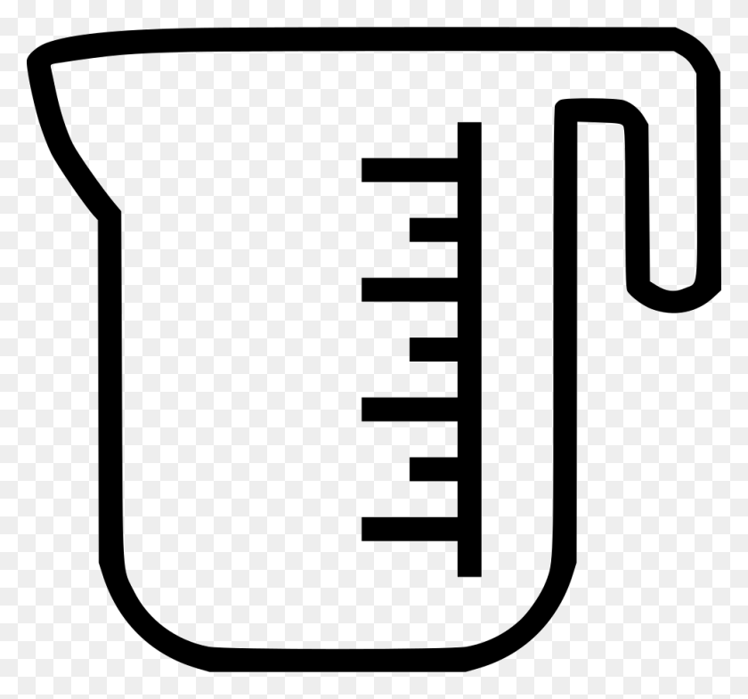 980x912 Measureing Cup Jar Water Jug Measure Png Icon Free Download - Cup Of Water PNG