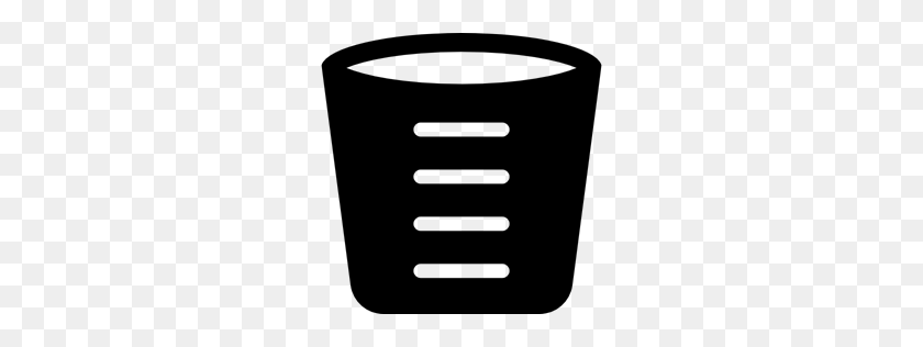 256x256 Measures, Cup, Measuring, Cups, Measure, Measurement Icon - Measuring Cup Clipart Black And White