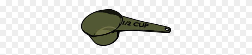 300x123 Measuring Cup Clip Art - Measuring Spoons Clipart