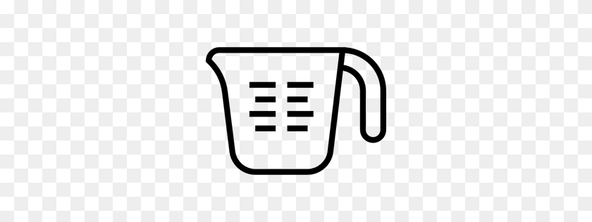 256x256 Measuring Cup, Utensil, Cooking, Kitchenware, Food And Restaurant Icon - Measuring Cup Clipart