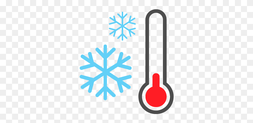 314x351 Измерение Температуры - Снежинка Клипарт