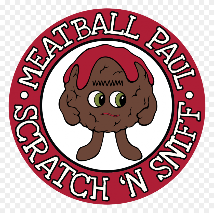 1024x1022 Meatball Sub Whiffer Stickers Scratch Sniff Stickers - Meatball PNG