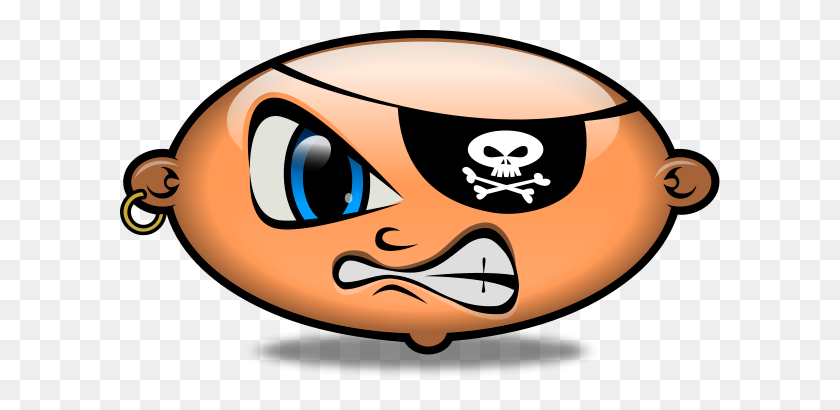 600x350 Mechanic Pirate Png Clip Arts For Web - Pirate Face Clipart