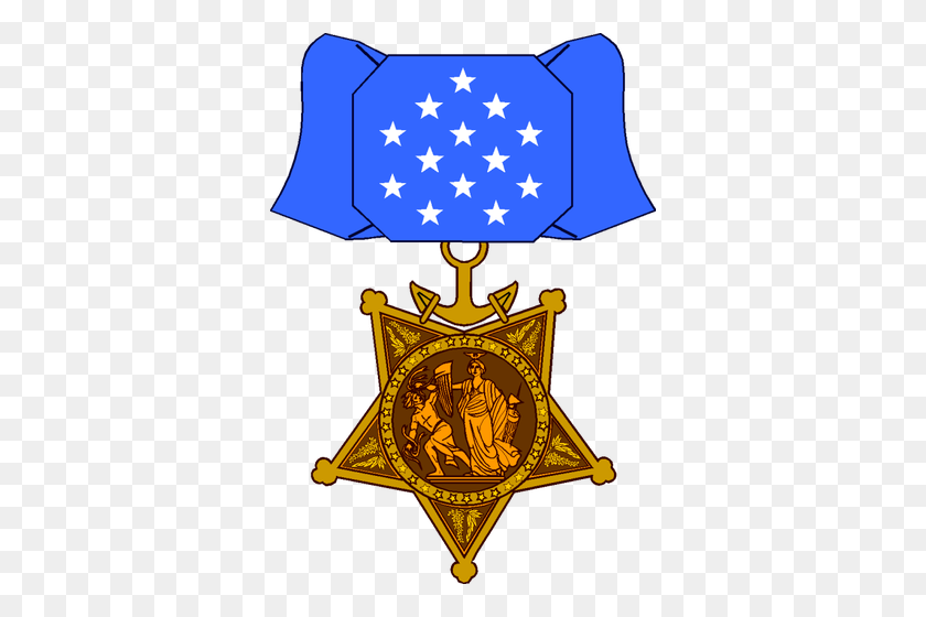 350x500 Icono De La Medalla De Honor - Clipart De La Medalla Del Corazón Púrpura