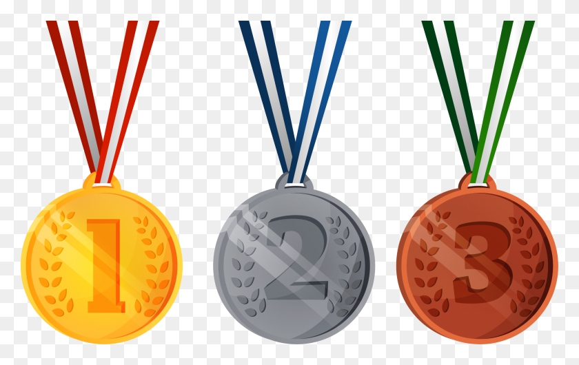 2171x1309 Medallas Clipart Muchas Medalla - Medalla De Plata Clipart