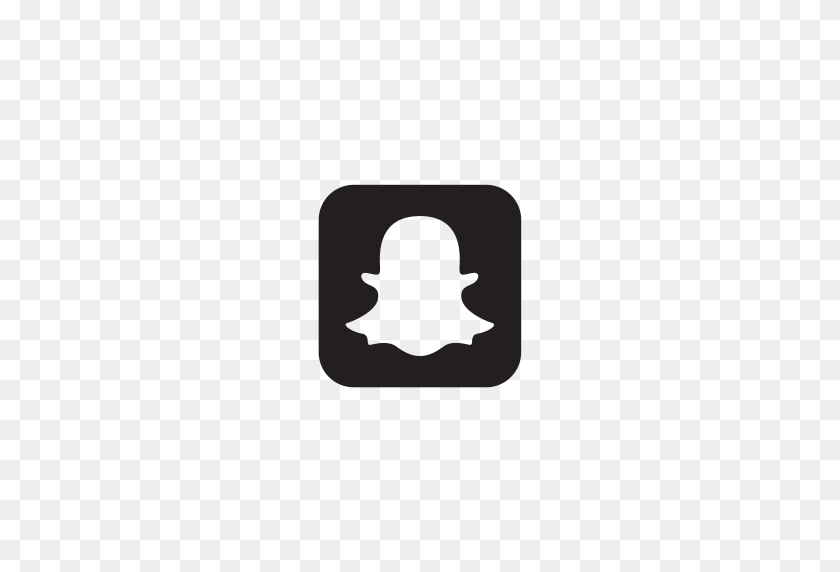 512x512 Media, Snapchat, Social Icon - Snapchat Ghost PNG