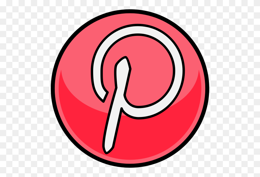 512x512 Media, Social Icon - Pinterest Logo PNG