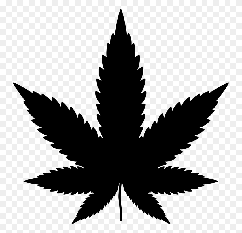 751x750 Medical Cannabis Joint Silhouette Drug - Weed Joint PNG
