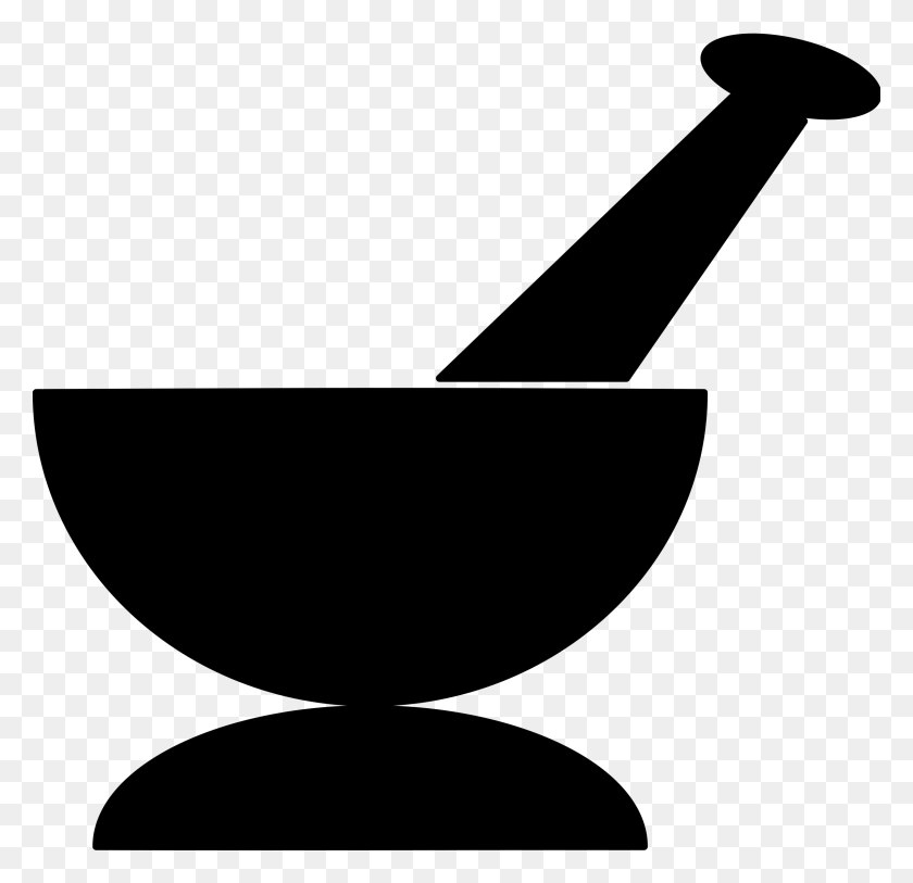 2400x2317 Medical Clipart Mortar And Pestle - Medicine Clipart Black And White