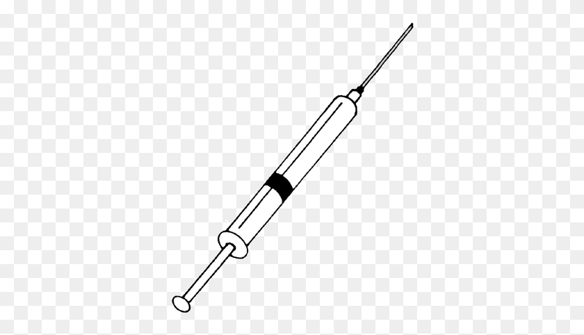 350x422 Jeringa Medical Clipart - Needle Clipart