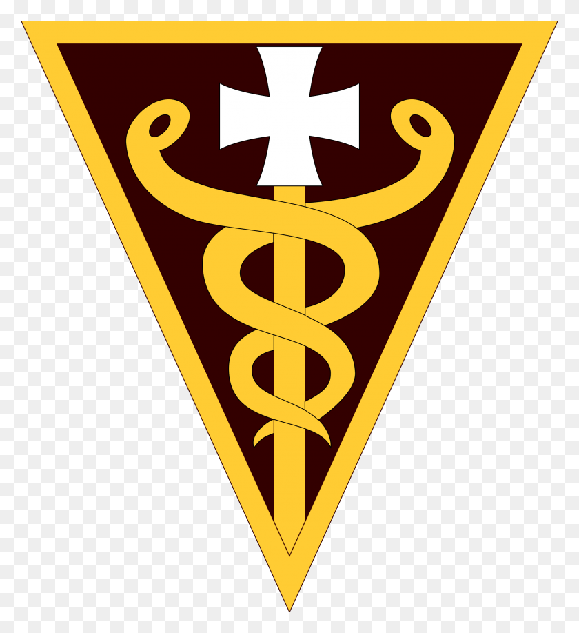2180x2400 Medical Command Shoulder Sleeve Insignia - Us Army PNG