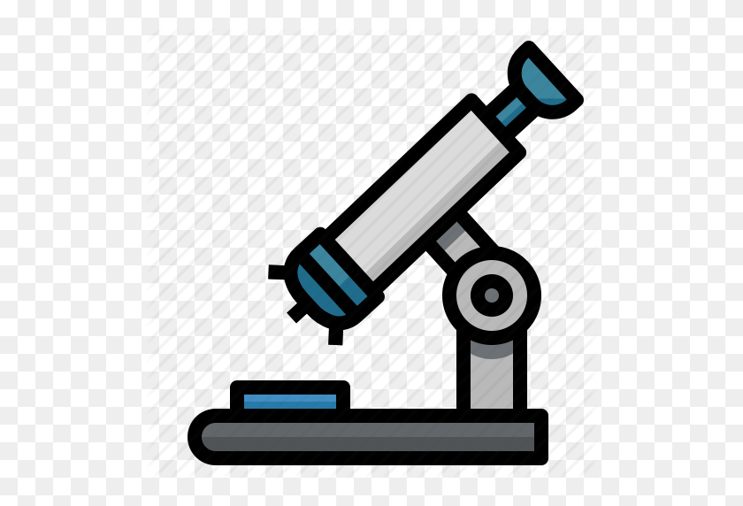 512x512 Médico, Microscopio, Observación, Ciencia, Ciencia, Icono De Herramientas - Imágenes Prediseñadas De Herramientas De Ciencia
