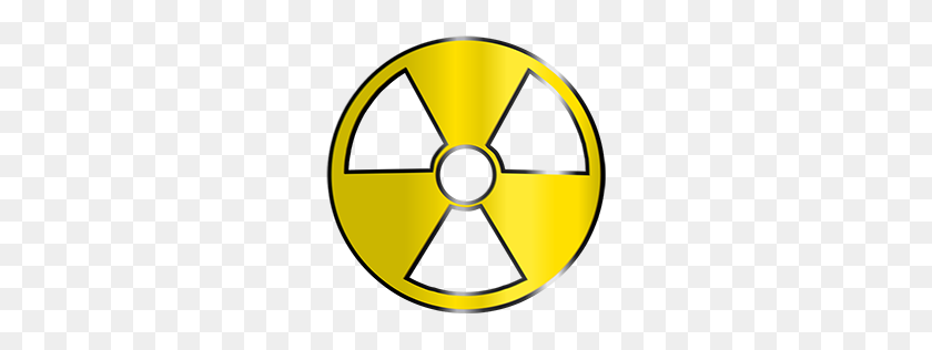 256x256 Medical Radioactive Symbol Clipart Image - Radioactive Clipart